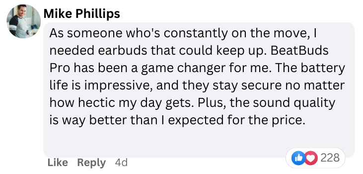 fb testimonial